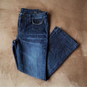 Buffalo David Bitton GALLIA Stretch Flare Blue Denim Jeans